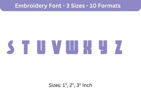 Aerojones Font S to Z