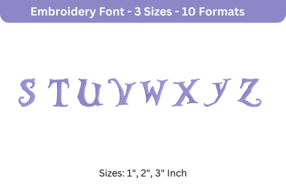 AliceFont Uppercase S to Z