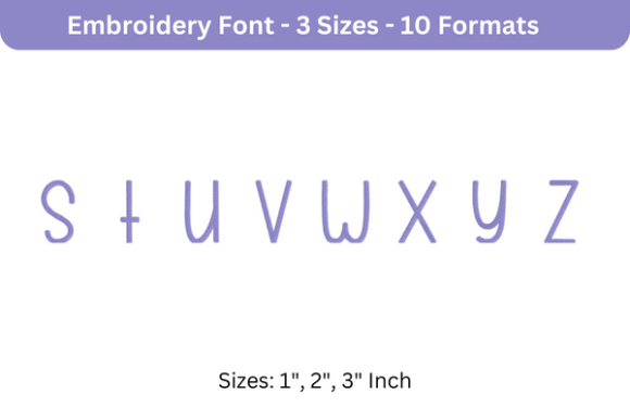 Beautiful Font Lowercase S to Z