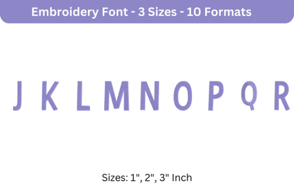Bimbo Font Uppercase J to R