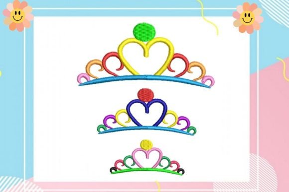 Cute Multicolored Queen Crown