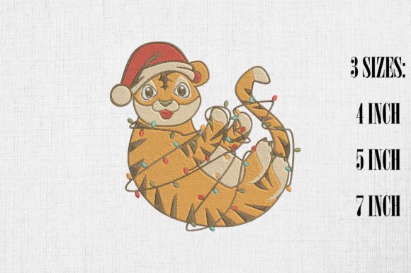 Cute Tiger Christmas Lights