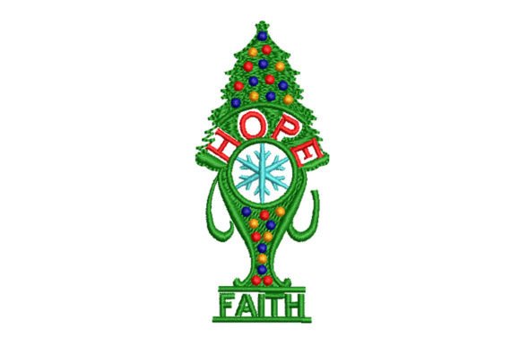 Faith Joy Hope Christmas Tree