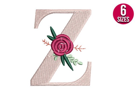 Floral Alphabet Z Letter