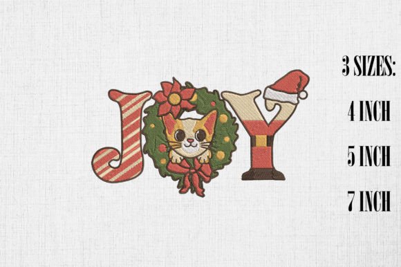 Joy Christmas Cat Happy Xmas