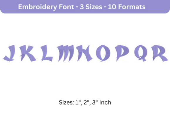 Karate Font J to R