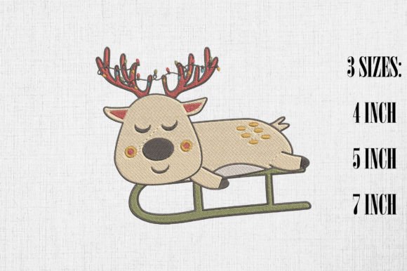 Lazy Reindeer Happy Christmas