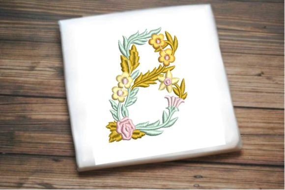 Letter B in Beautiful Flower