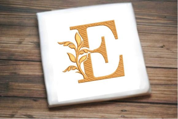 Letter E Beautiful Monogram