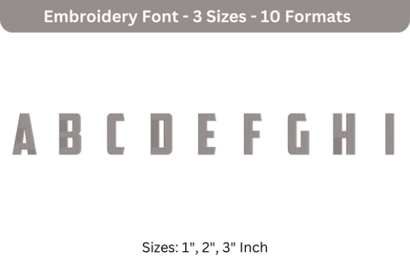 Major American Font a to I