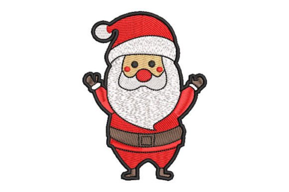 Santa Claus with Hands Up